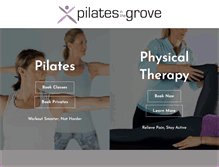 Tablet Screenshot of pilatesinthegrove.com